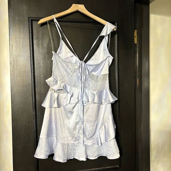 Fashion Nova lace slip dress. Never worn. Size large - Picture 2 of 4